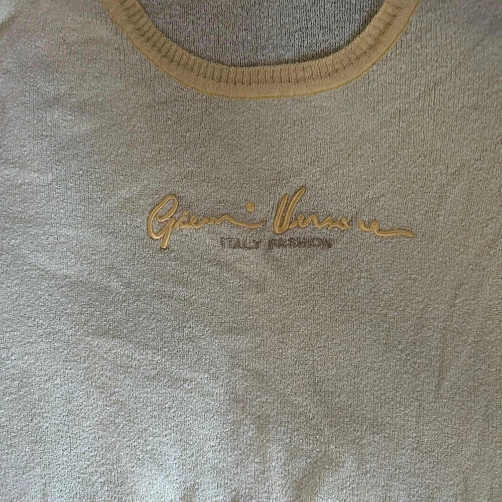 Vintage Versace Gianni Butter Embroidered Jumper Sweater Blouse Small - Picture 3 of 4